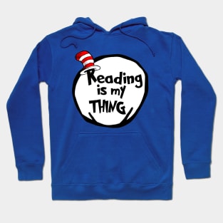 Funny Reading is my Thing Bookworm Geek Book Lover Gift Hoodie